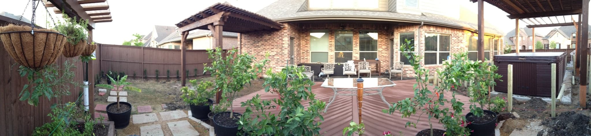 Patio Pergola with Landscaping