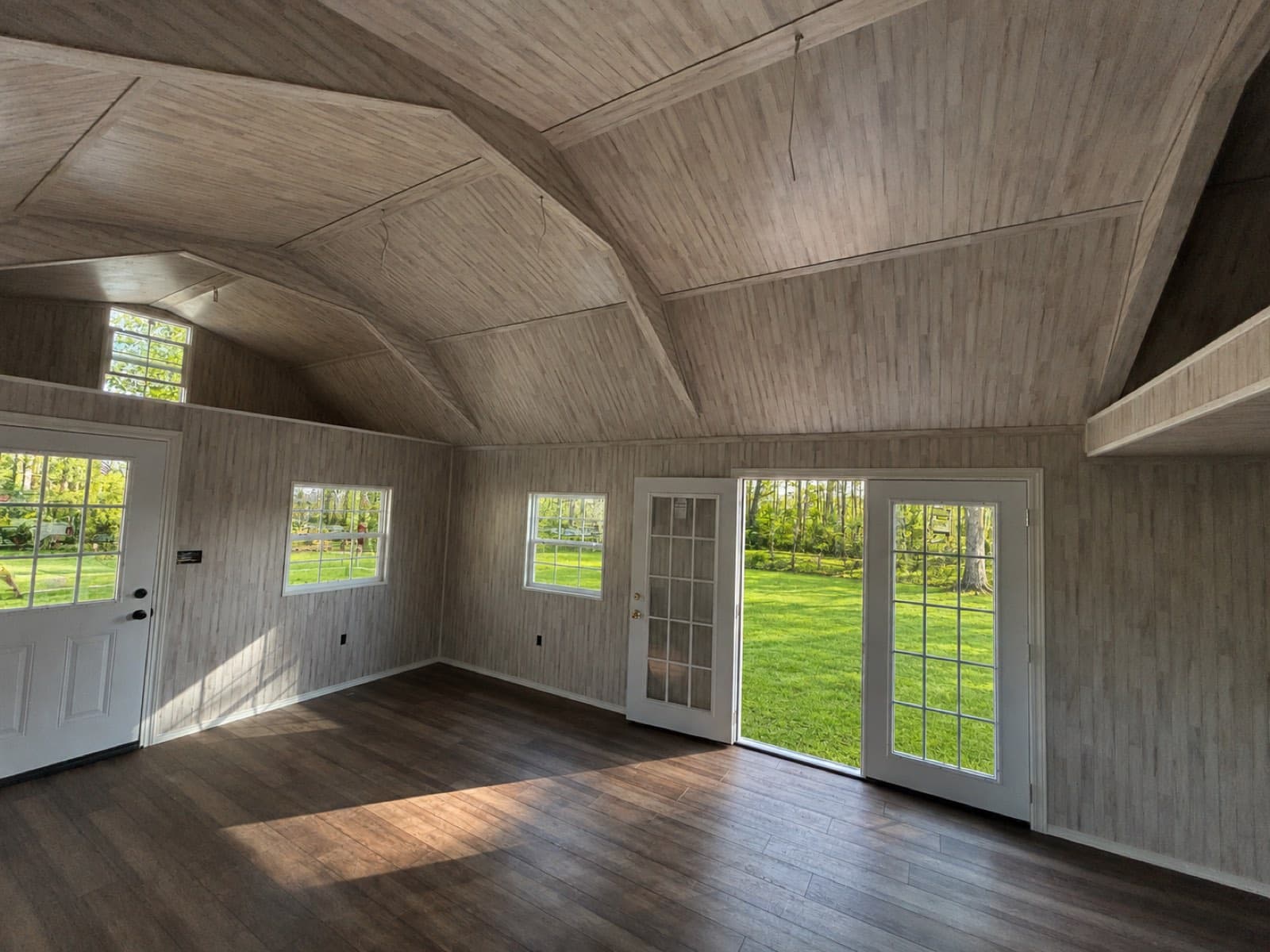 Finished Shed Interior with Loft