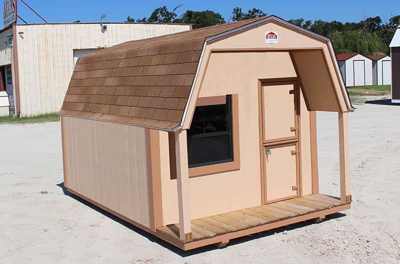 Atlas Playhouse with covered porch and Dutch door
